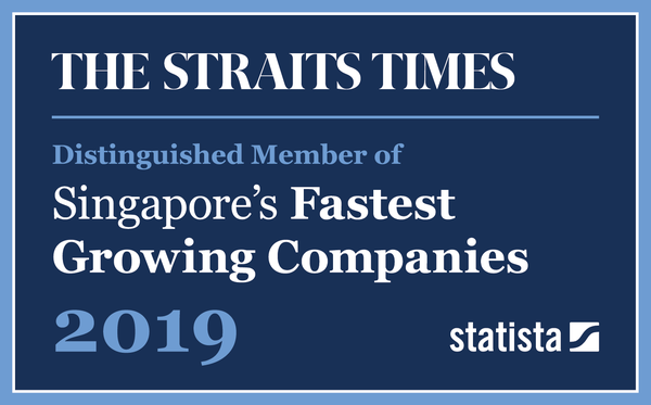 The Straits Times and Statista: Distinguished Member of Singapore's Fastest Growing Companies 2019